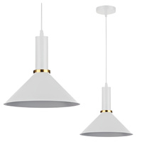 Masterled E27 Weiß Kupfer Olena Hängelampe