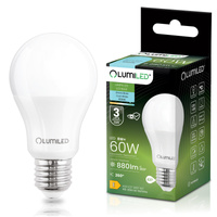 LED Lampen E27, Glühbirne A60 8W = 60W 806lm 260° 6500K kalt LUMILED