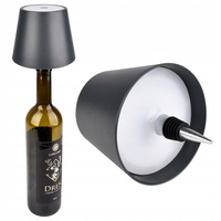 LED Tischlampe Nachtstopper für Weinflaschen 3W 200lm 3000-4000-5000K CCT Anthrazit IP44 Masterled