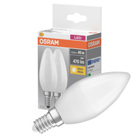 2x LED Lampen E14 B35 4W = 40W 470lm 2700K Wärme 300° OSRAM-Sockelfilament