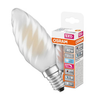E14 BW35 LED Lampen 3,4 W = 40 W, 470 lm, 4000 K, neutral, 300° CRI90 Filament, OSRAM SUPERSTAR+, dimmbar