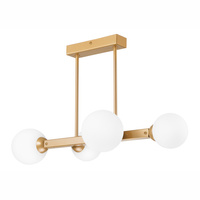 ASTRO Deckenleuchte 4xG9 Glasschirme Kugeln Gold LM-4.161 Lamkur