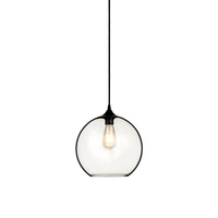 Pendelleuchte Leuchte E27 Glasschirm transparent rund VT-7302 V-TAC