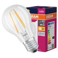E27 A60 LED Lampen 7W = 60W 806lm 2700K Wärme 320° OSRAM Filament