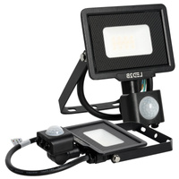 LED-Flutlicht 10W 800lm 6000K IP44 Schwarz mit Bewegungssensor LED2B KOBI MHC