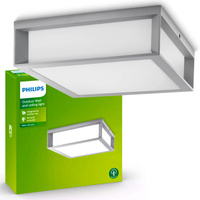 Garten LED Außendeckenleuchte SKIES myGarden 2xE27 IP44 Deckenwandleuchte Grau PHILIPS