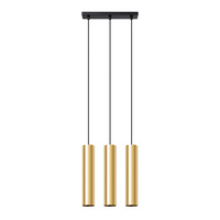 LAGOS 3 3xGU10 Gold Moderne SOLLUX Pendelleuchte für die Decke