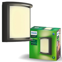 Gartenleuchte LED Wandleuchte SAMONDRA myGarden 12W 2700K IP44 Anthrazit PHILIPS