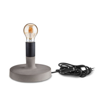 Designer-Schreibtischlampe E27 Tischleuchte rund Beton E27 VT-7171 V-TAC