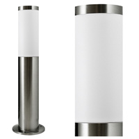 Gartenlampe LED-Mast E27 NIEDRIGES SATINROHR 45 cm