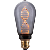 Dekorative LED Lampe E27 ST64 3.5W 60lm 1800K Warm 320° DecoVintage Smoke Pillar GOLDLUX (Polux)