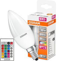 LED-Lampe E14 B35 5,5W = 40W 470lm RGBW OSRAM Star PILOT Dimmbar