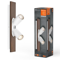 LED-Deckenleuchte Wandmontage Aufputz 6.8W 460lm 3000K Warm Dimmbar Dekorativ Weiß Braun Spot Quecksilber Ledvance