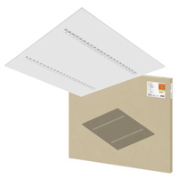 LED-Panel Büroleuchte Deckenleuchte 33W 4000lm 4000K Neutral bündig montiert Weiß 62x62cm UGR16 IndiviLED® Ledvance
