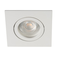 Ring-Deckeneinbauleuchte GU5.3 GU10 quadratisch weiß Dalla Kanlux Spotleuchte