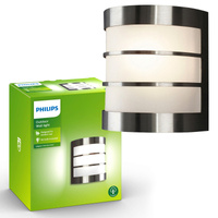 Gartenleuchte LED Wandleuchte CALGARY myGarden E27 IP44 Silber PHILIPS