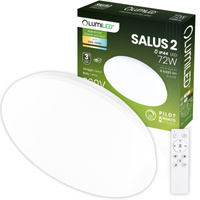 Plafond LED-Anbauleuchte SALUS2 72W IP44 CCT Weiß Rund 50cm + LUMILED PILOT