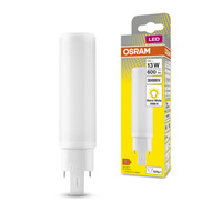 Einseitige G24q-1 6W = 13W 600lm 3000K Warm 120° DULUX LED D/E HF & AC Osram Leuchtstofflampe