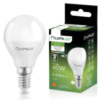 Lampen E14, Glühbirne P40 5W = 40W 470lm 4000K 180° neutral LUMILED