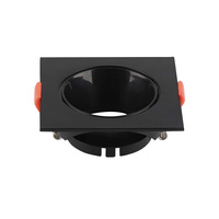 Deckenleuchte Unterputz GU10 Quadratisch Schwarz/Schwarz VT-932 V-TAC