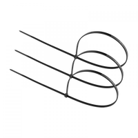 Kabelbinder 3,6x400 mm Schwarz UV TRACKS Zipper Ties OK-36400B .MORE 100 Stk.