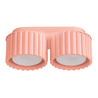 Anbauleuchte 2x GX53 Aluminium Pfirsich Aura Deep Space SL.1828 Sollux