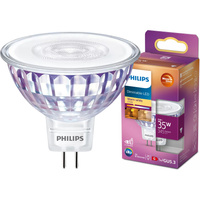 Halogen-LED Leuchtmittel GU5,3 MR16 5W = 35W 400lm 2700 Warm 36° PHILIPS Dimmbar