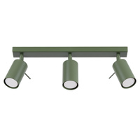 Tuba Spot Reflektor Deckenleuchte 3x GU10 Olive Ring Bittersweet Shimmer SL.1502 Sollux