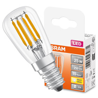 LED Leuchtmittel E14 T26 2,8W = 25W 250lm 2700K Warm 320° OSRAM STAR Filament