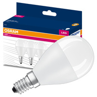 3x LED Lampe E14 P45 7W = 60W 806lm 2700K Wärme 200° OSRAM VALUE