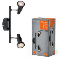 LED Decke Wandlampe Wandmontage Anbauleuchte 6.8W 460lm 3000K Warm Dimmbar Schwarz LED Spot Ledvance