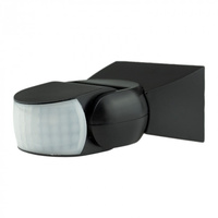 PIR-Bewegungs- und Dämmerungssensor IP65 Aufbaumontage Schwarz 12m 180° CP Ecolight