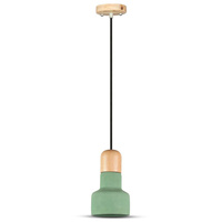 Hängeleuchte E27 Betonschirm grün D:125 VT-7125 V-TAC