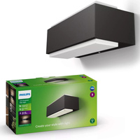 Gartenleuchte LED Wandleuchte STRATOSPHERE myGarden 2x4,5W 2700K IP44 Oben-Unten Anthrazit PHILIPS