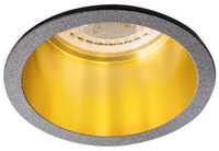 SPAG D MR16 GU10 schwarz-goldene Halogen-Deckenleuchte Kanlux