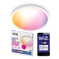 Plafond LED-Anbauleuchte 32W CCT + RGB Weiß SMART WiFi WiZ