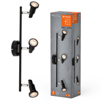 LED Decke Wandlampe Wand montiert Aufputz 10.2W 690lm 3000K Warm Dimmbar Schwarz LED Spot Ledvance