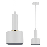 Masterled E27 Weiß Kupfer Tema Hängeleuchte