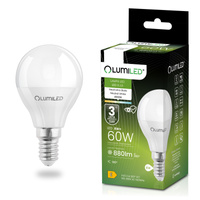 Lampen E14, Glühbirne P40 8W = 60W 806lm 4000K 180° neutral LUMILED