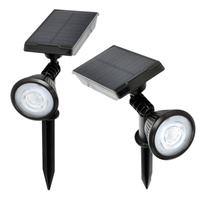 Solar Gartenmast Outdoor Stehend LED 6000K Kalt IP44 Schwarz Lance Kobi