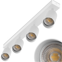 SPOT TUBA Deckenleuchte Reflektor Halogen Leuchte 4x GU10 TABULA LUMILED