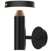 Solar Wandleuchte LED Wandmontage Aluminium PIR Sensor 4000K USB-C IP44 Schwarz