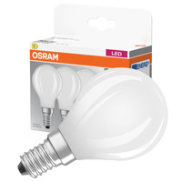 3x LED Lampen E14 P45 5,5W = 60W 806lm 2700K Wärme 300° Filament OSRAM BASE