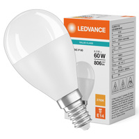 LED Lampen P45 E14 6.5W = 60W 806lm 2700K Warmweiß LEDVANCE