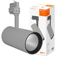 LED-Schienenlicht-Reflektor 55W 4200lm 4000K Neutral 3-Phasen einstellbar grau Schienenlicht Ledvance