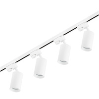 2m Stromschiene + 4x Schienenstrahler GU10 Weiß SAGI LUMILED