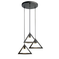 Pendelleuchte E27 Dreifach geometrisch schwarz VT-7144 V-TAC