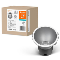 LED-Panel bündig montiert Spot Leuchte 10W 800lm 4000K Neutral Mesh Weiß Silber Downlight Slim Ledvance