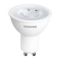 GU10 LED Leuchtmittel, 5 W = 50 W, 345 lm, 3000 K warm, TOSHIBA Spotlight, dimmbar