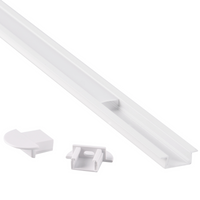 Aluminiumprofil Abschirmung für LED-Streifen Weiß Sanico Goldlux